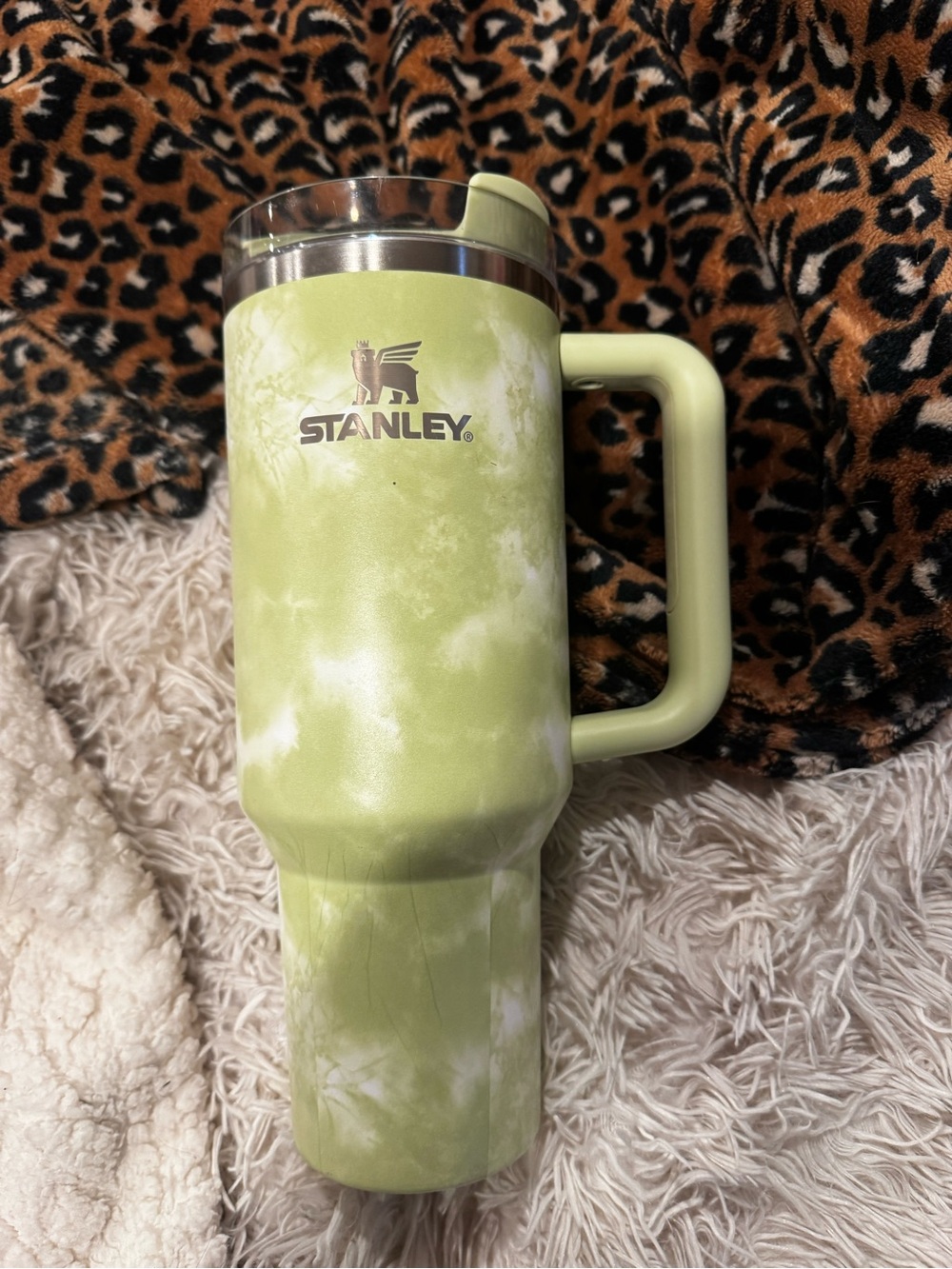 Stanley Lime Tie-Dye Insulated Travel Mug with Handle